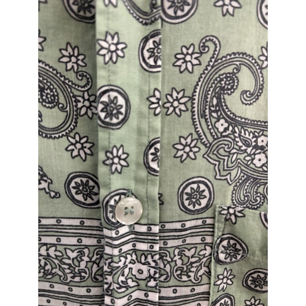 Dolce Gabbana Paisley Bandana Pattern  Long Sleeve Button Up Shirt Size 39 - Picture 4 of 11